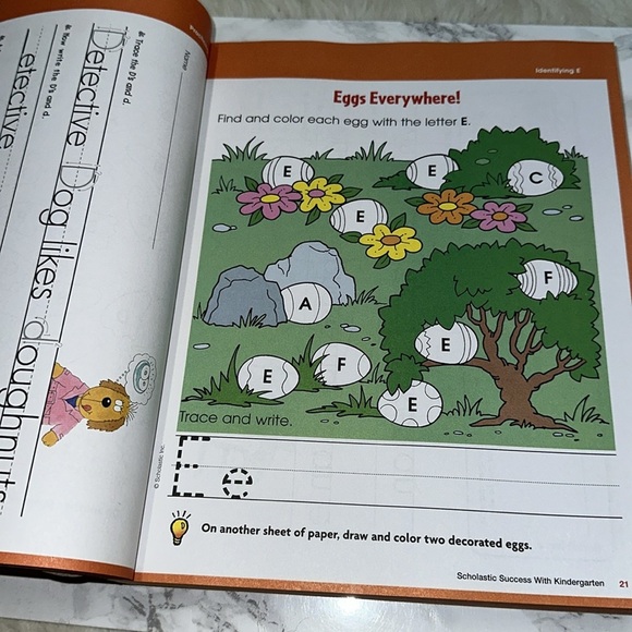 Scholastic Kindergarten Workbook - Yellow and Blue - Picture 10 of 17